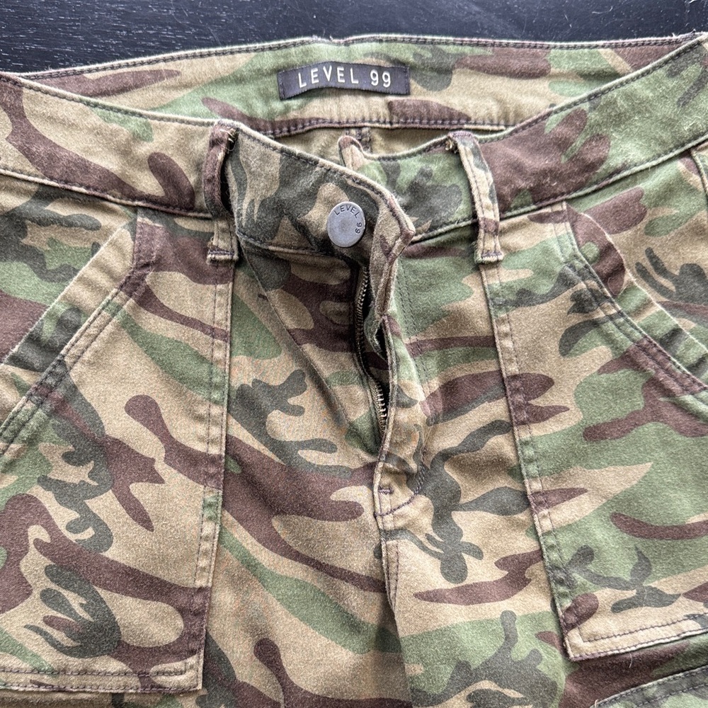 Level 99 Green Camouflage Joggers